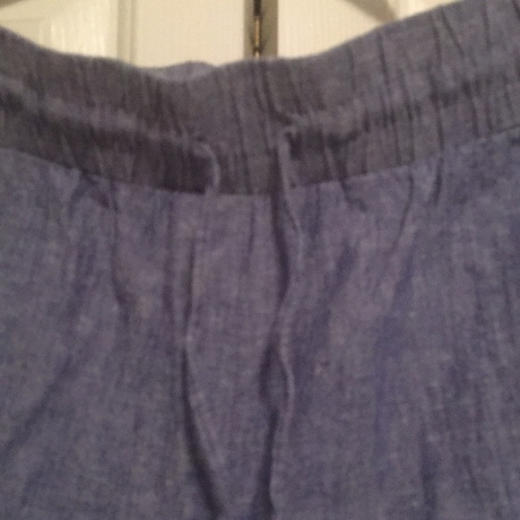 Blue elastic waist pant M - Picture 2 of 5